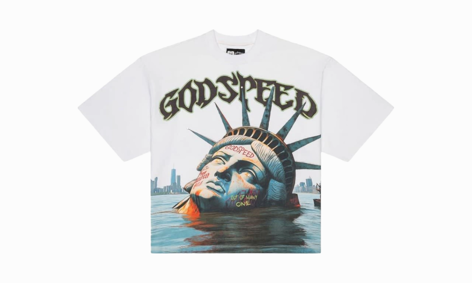 Mature Charm Sunken Liberty T-Shirt "White"