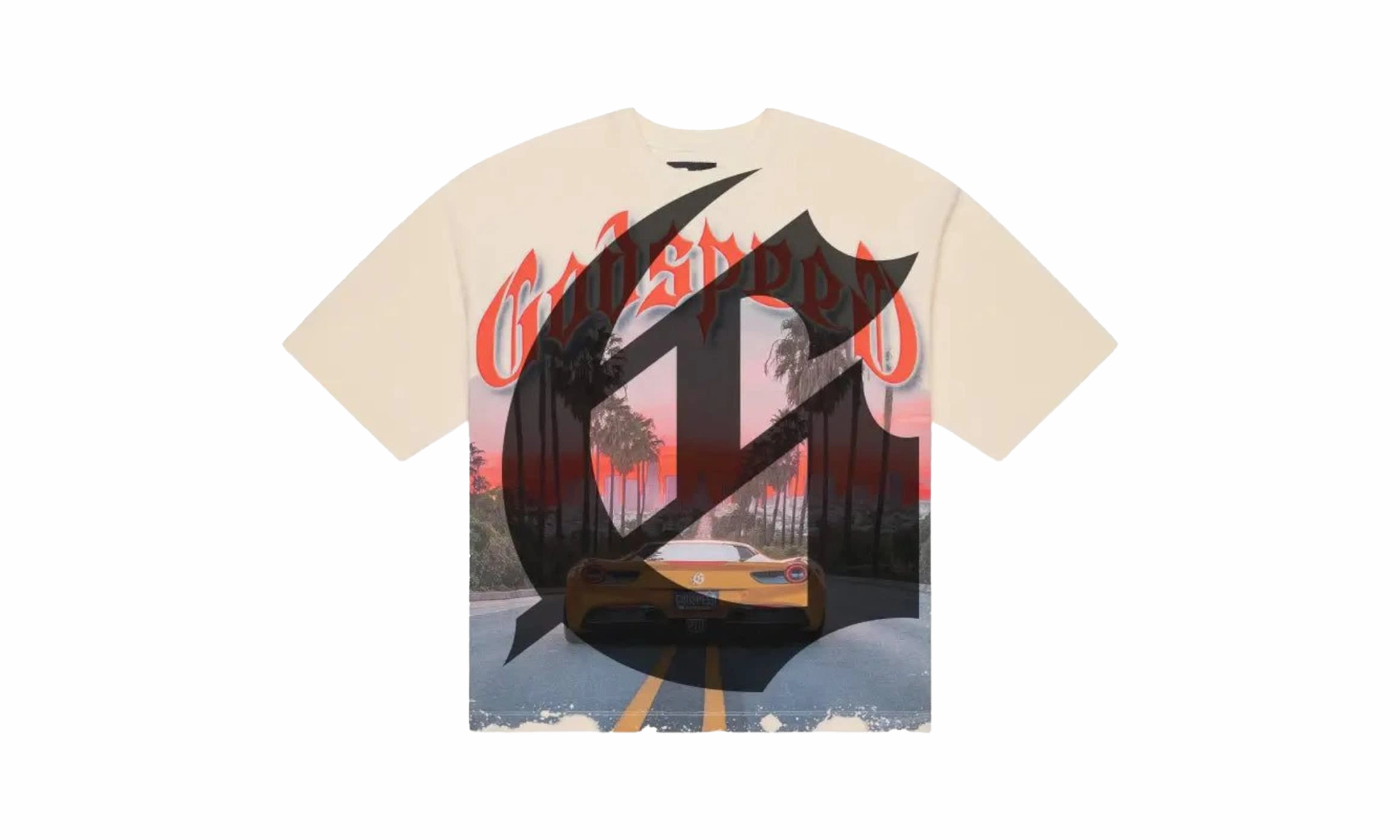 Sunset BLVD T-Shirt "White" ZeroWasteProduction