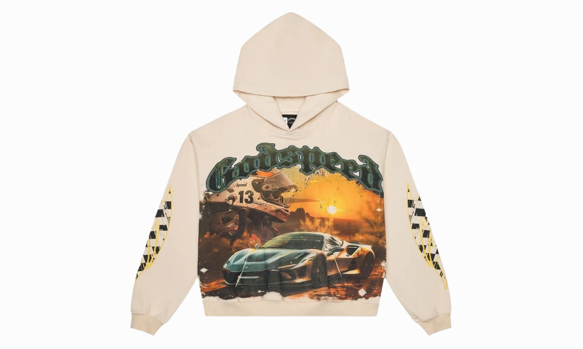 Sunset Drift Hoodie "White"