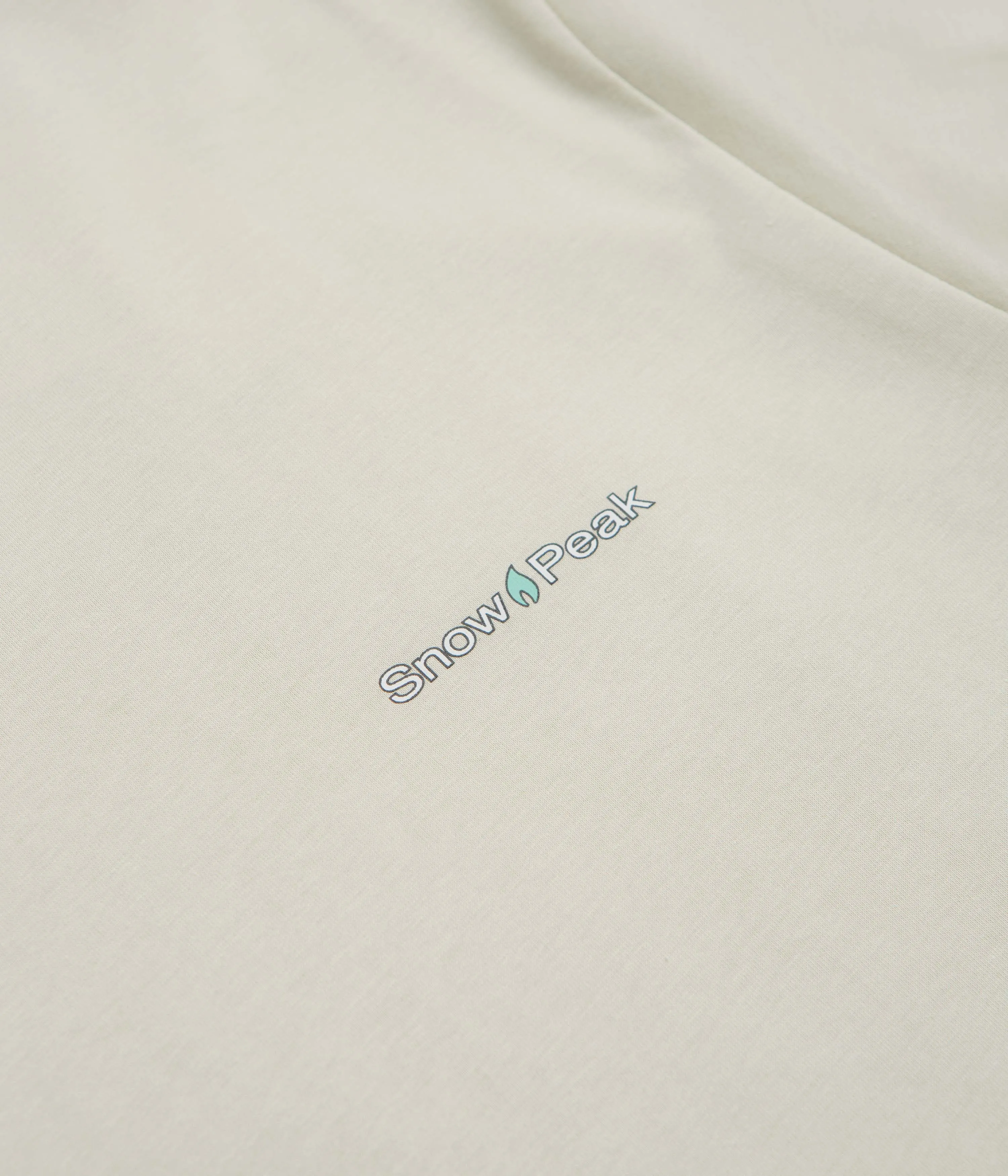 neon hem Snow Peak Warm Oneself T-Shirt - Light Beige