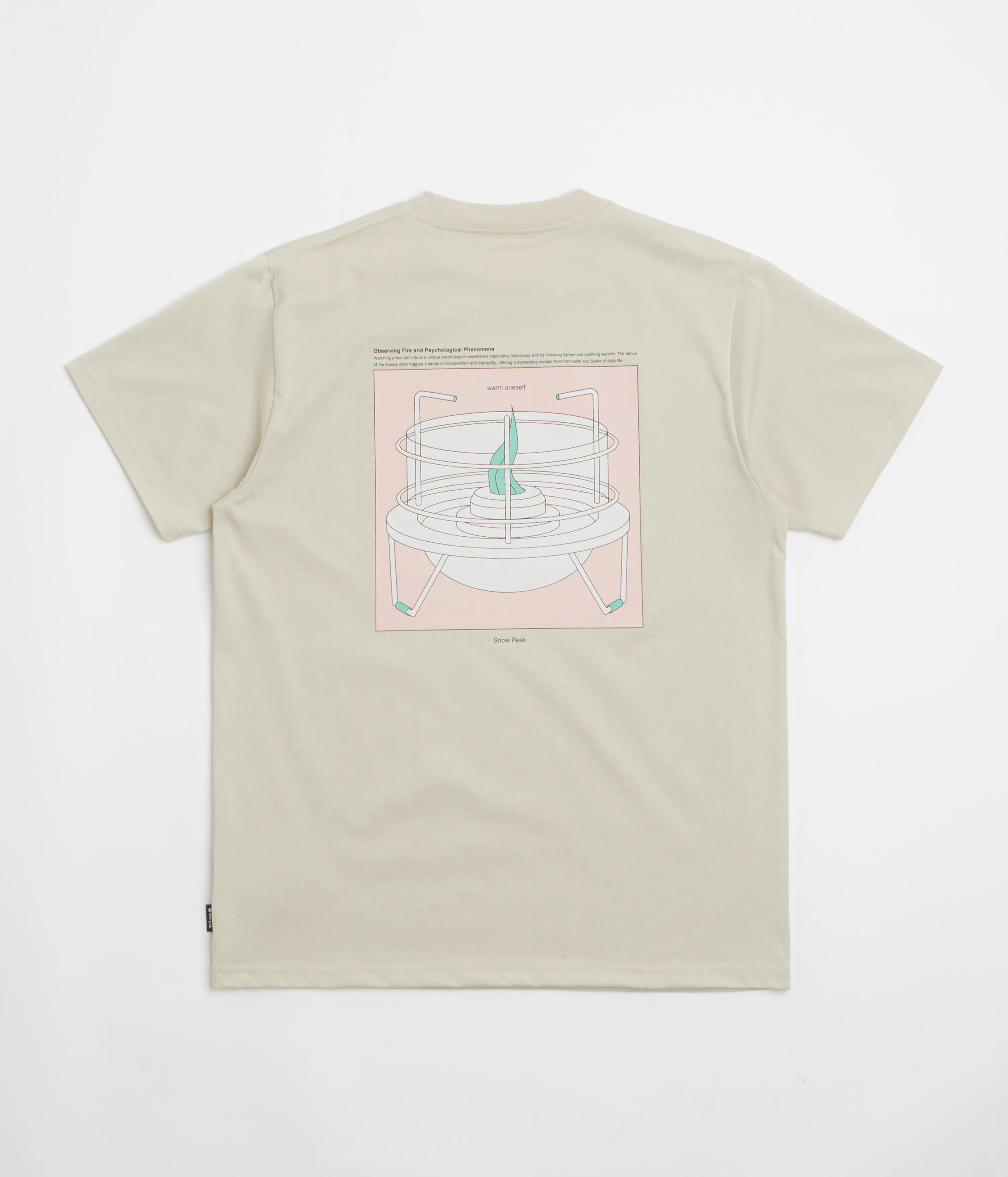 cycling outfit Snow Peak Warm Oneself T-Shirt - Light Beige