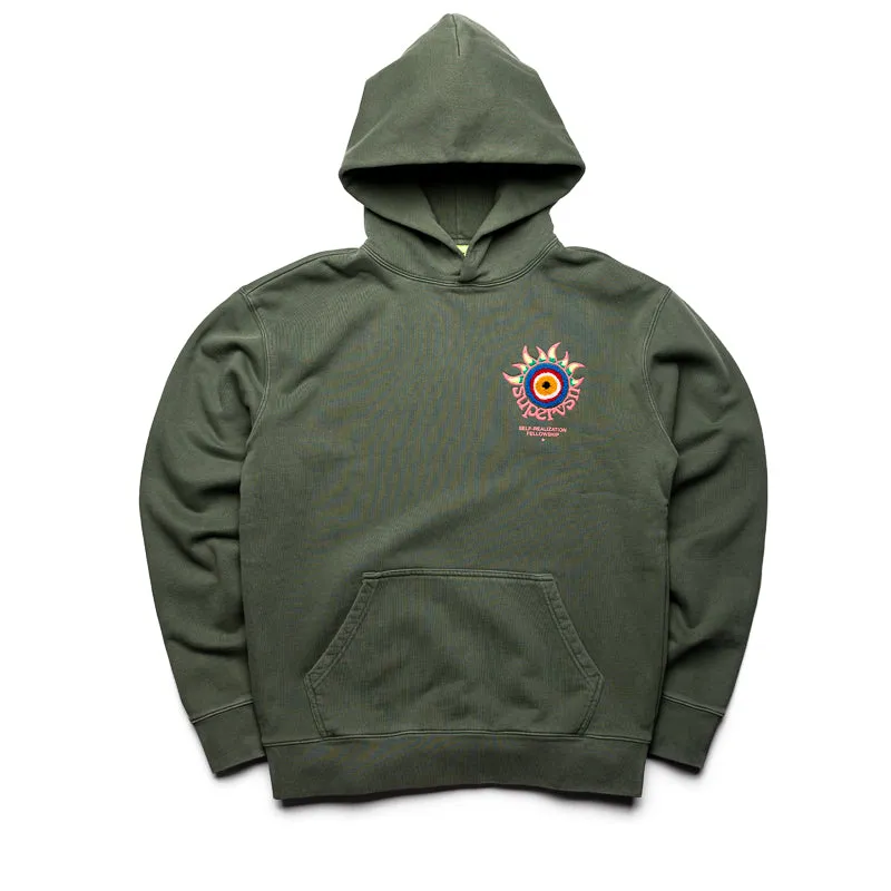 Cropped Style Supervsn Fellowship Hoodie - Moss