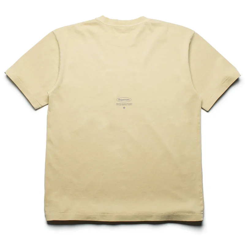 Minimalist Supervsn Inside Out Tee - Pale Olive