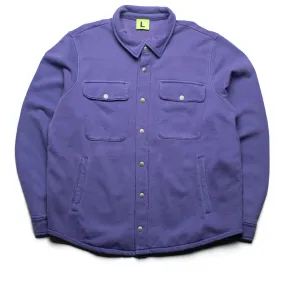 Supervsn Peace Over Shirt - Purple Polka Dot