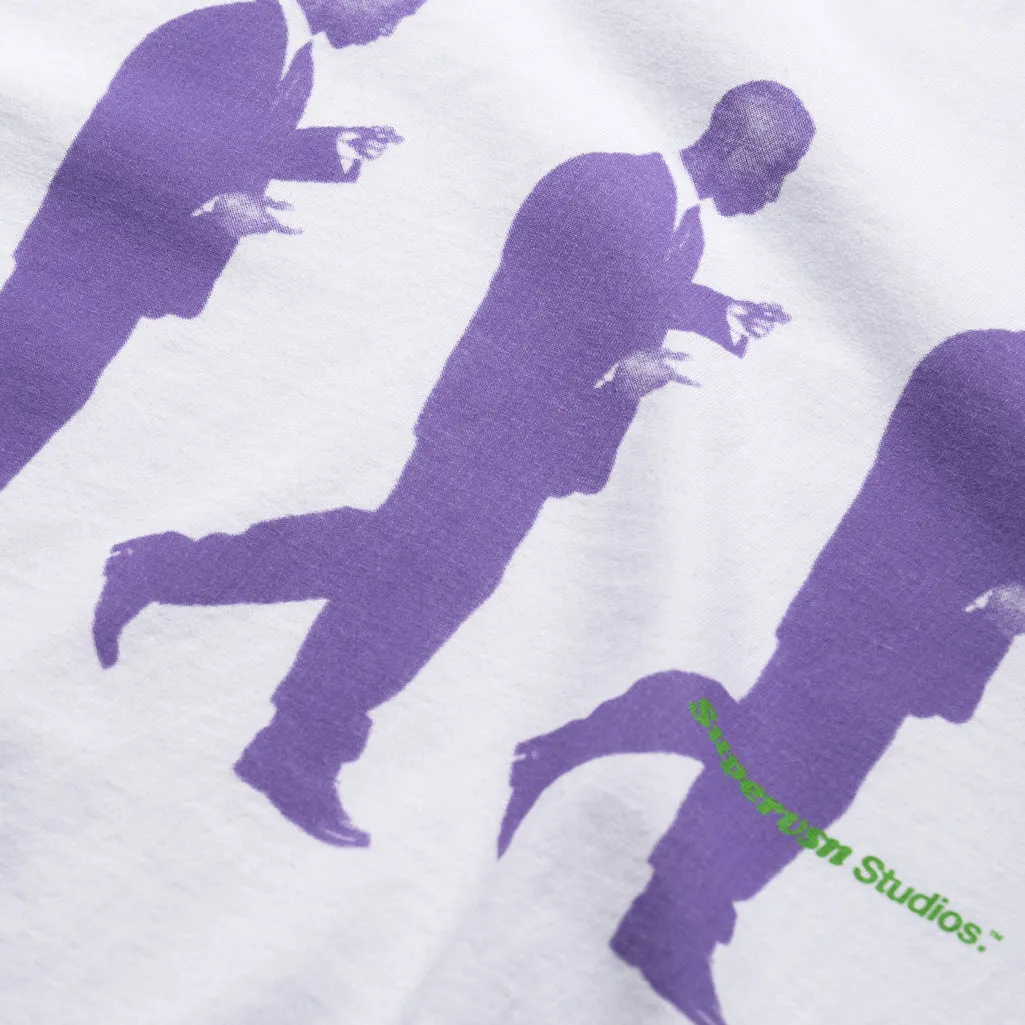 Supervsn Reflection Tee - White billiards venue