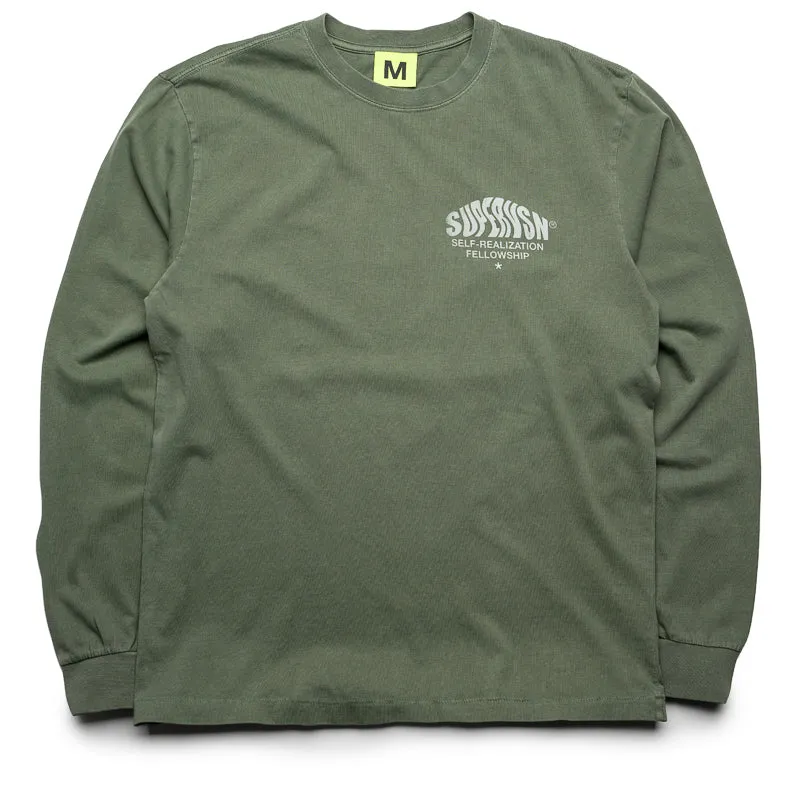 Low-quality Supervsn Self Realization L/S Tee - Moss