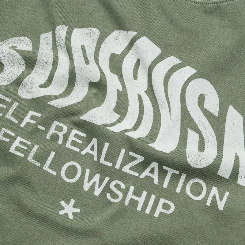 Supervsn Self Realization L/S Tee - Moss Popular Item basketball venue
