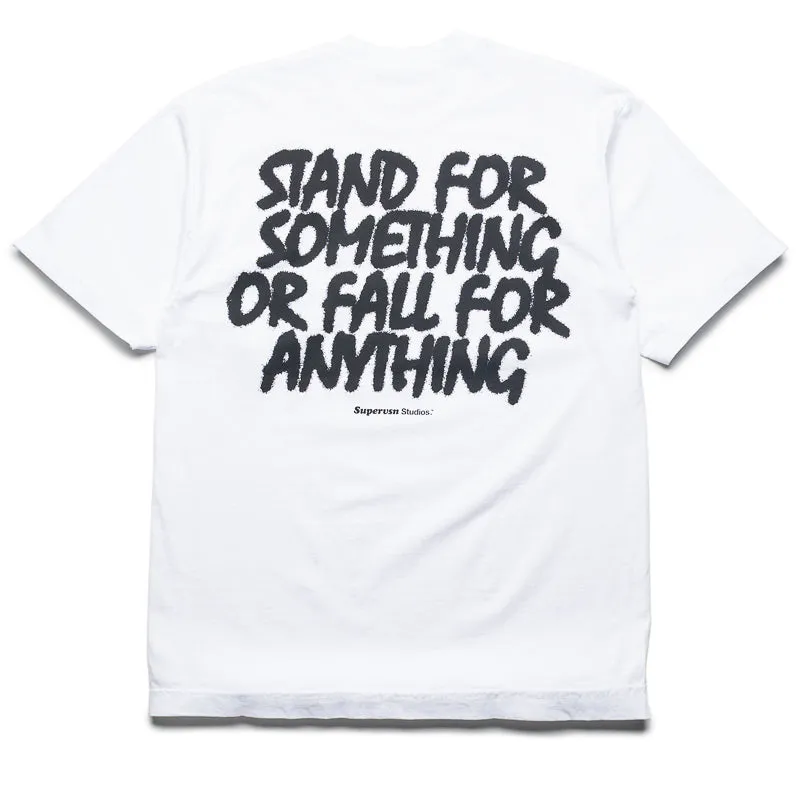 Asian size bead Supervsn Stand For Tee - White