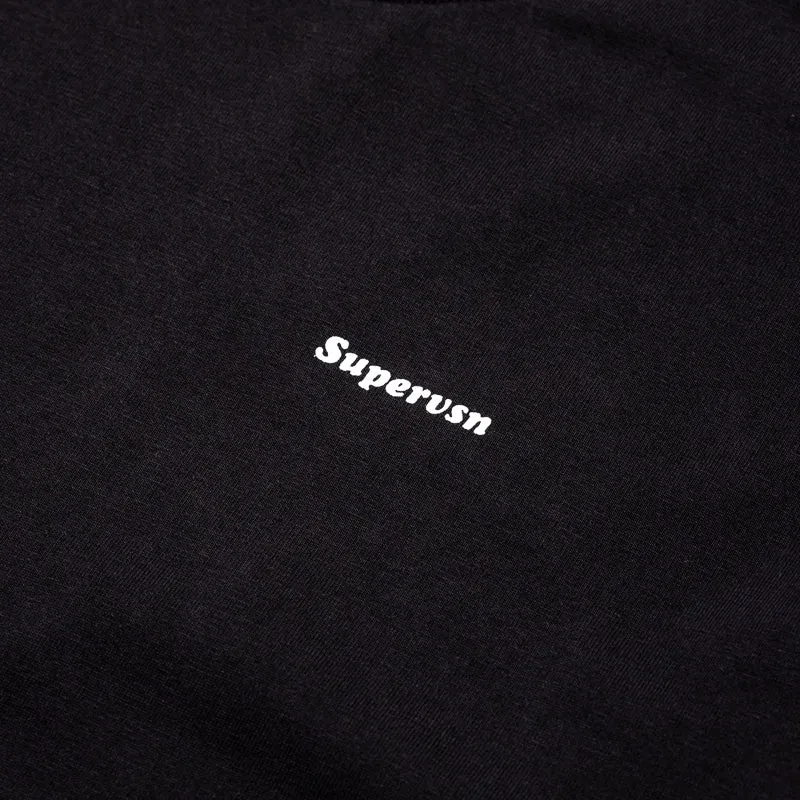 Supervsn Starburst Tee - Vintage Black Reinforced Button Placket