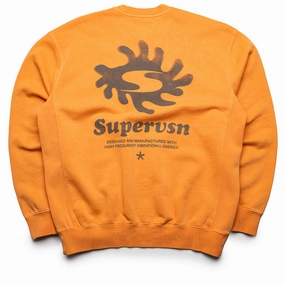 Supervsn Free Form Block Crewneck - Burnt Orange