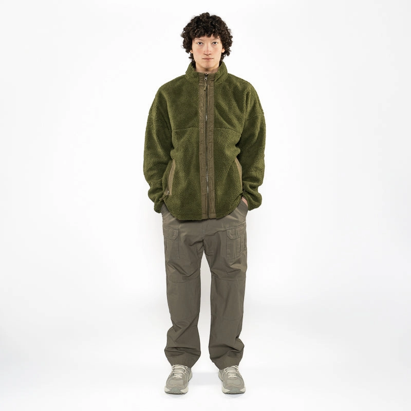 Expose Solid-color Supervsn Reversible Sherpa Jacket - Fern
