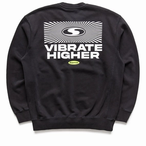 Supervsn Vibrate Higher Crewneck - Vintage Black