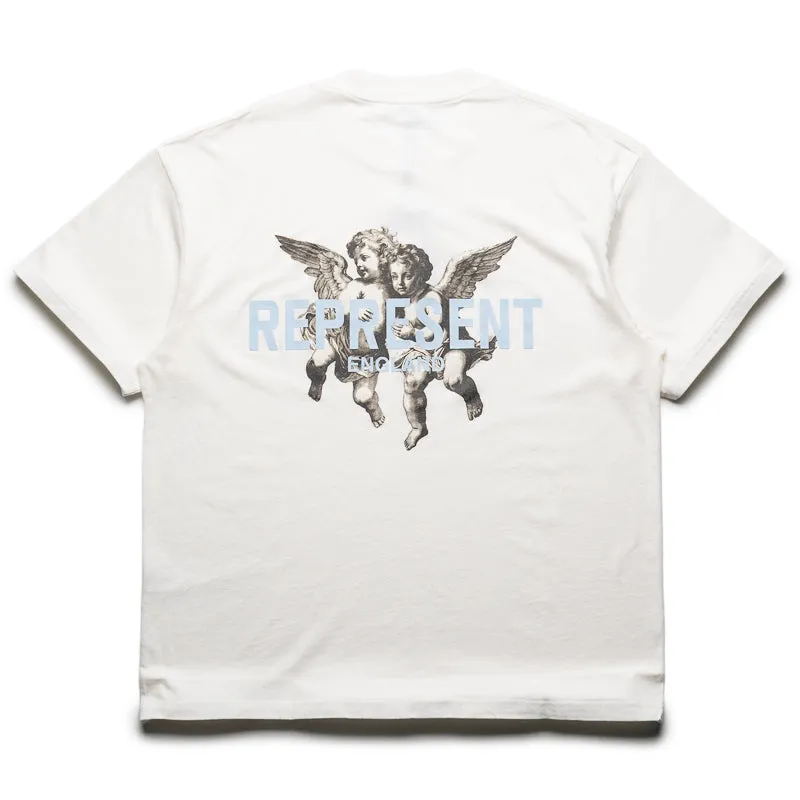 Bootcut Represent Legacy Cherubs Tee - Flat White