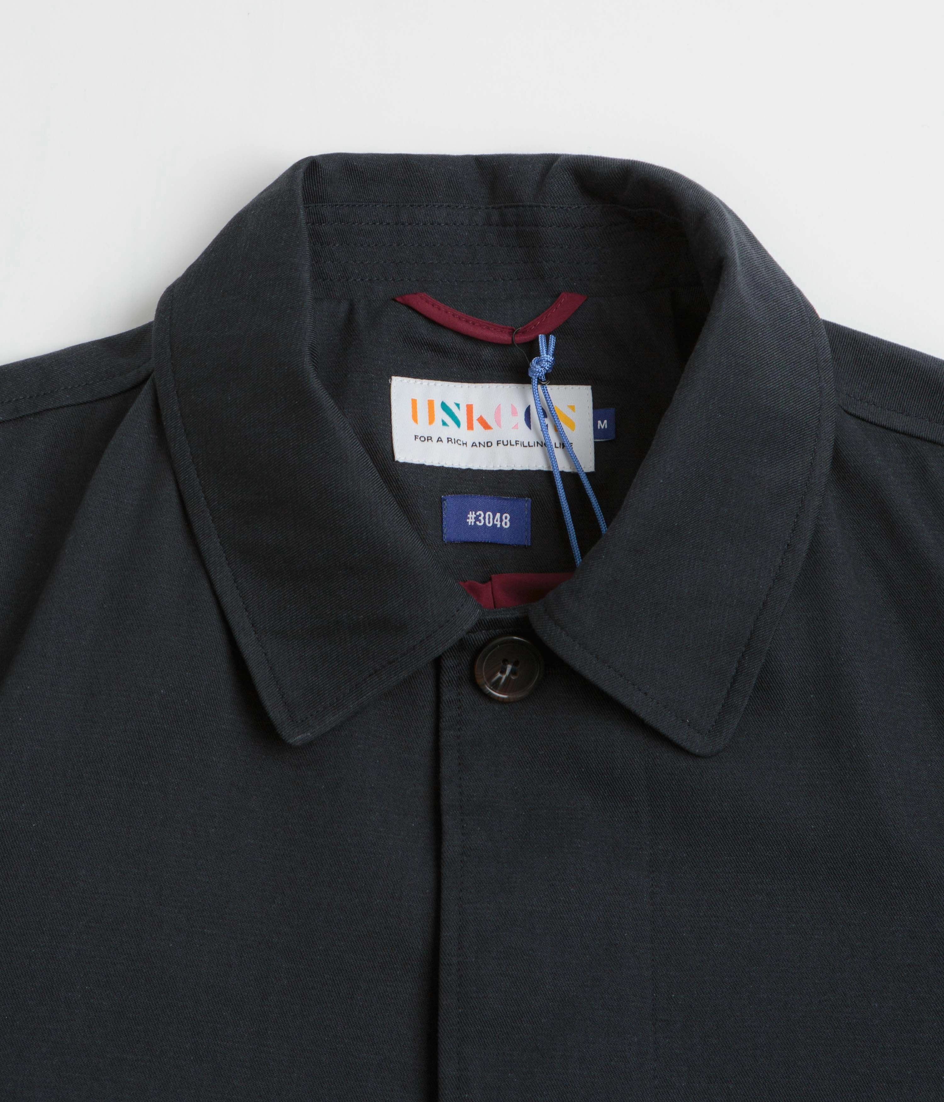Uskees 3048 Car Coat - Midnight Blue Retro Indoor Use