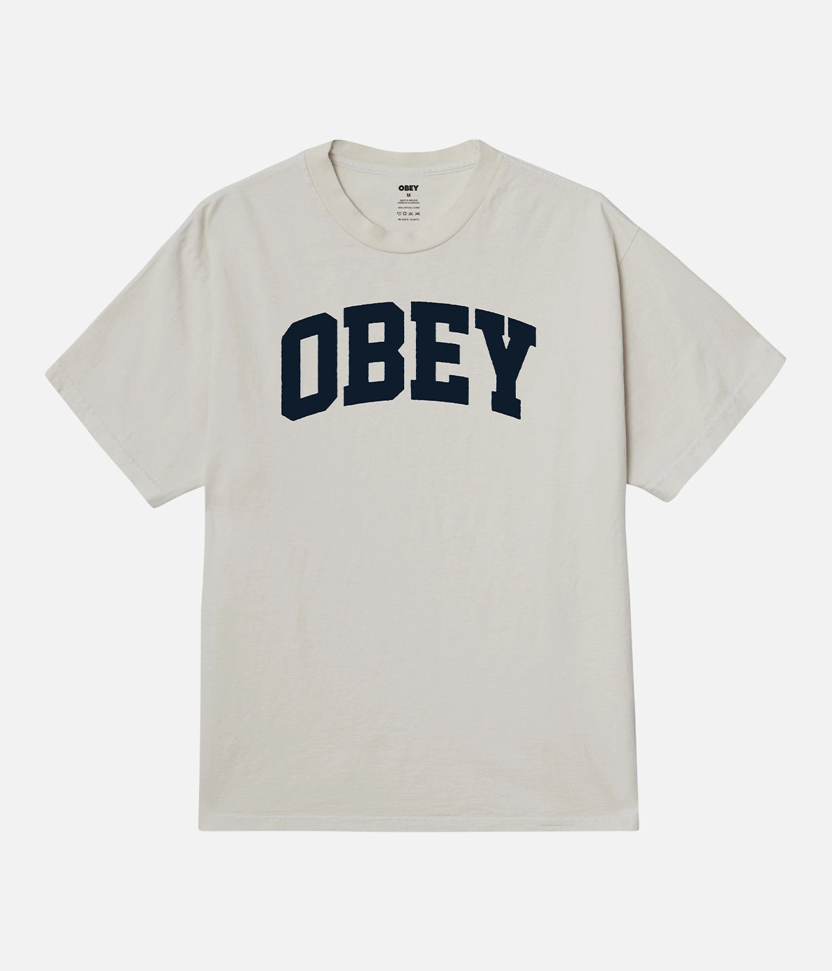 Obey Collegiate T-Shirt Bold Graphics Ethical production