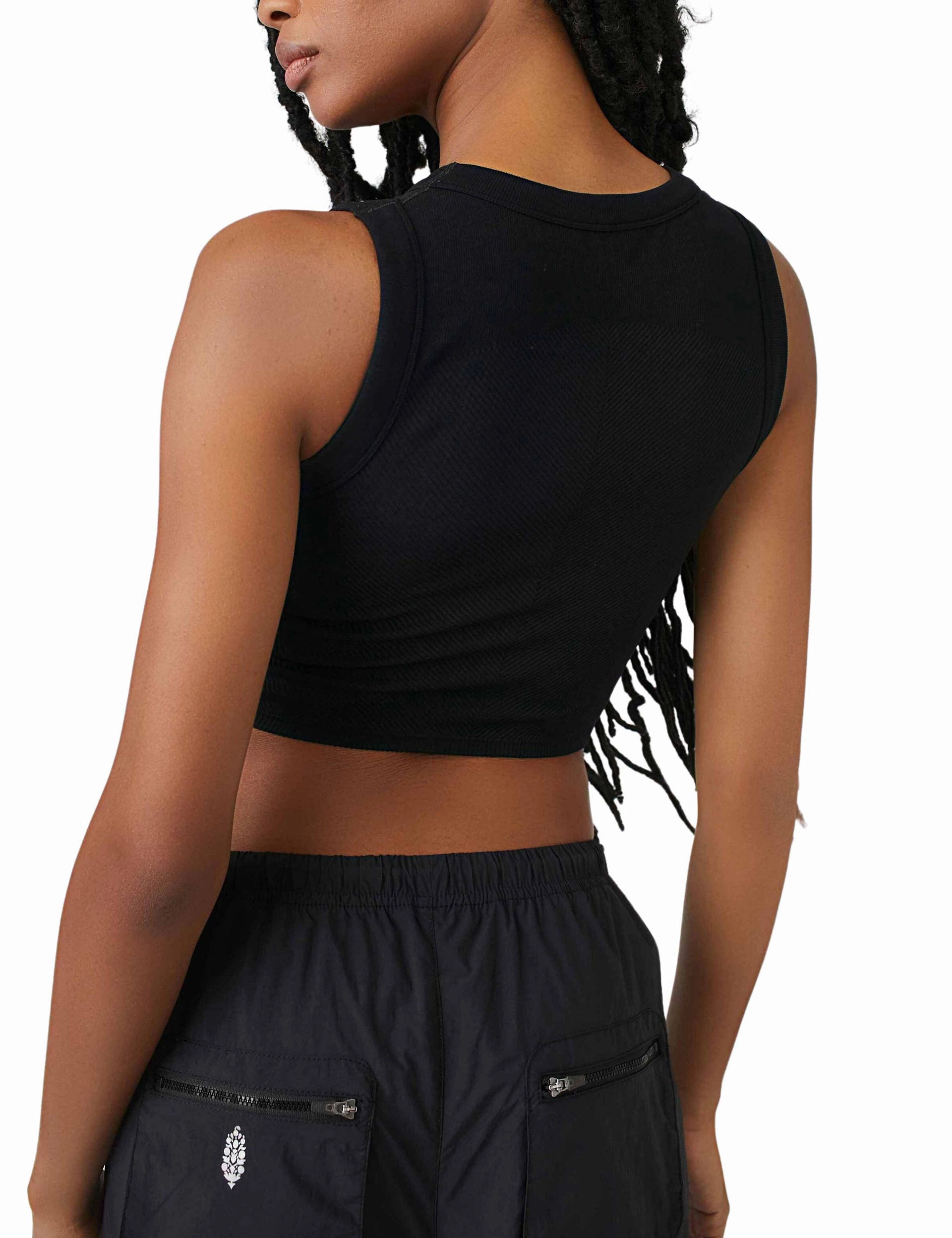 Free Throw Muscle Tank - Black Air Freshness Quick Recovery Fabric