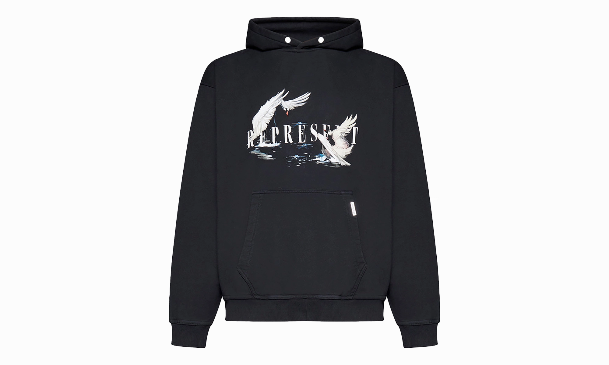 Swan Pullover Hoodie "Off Black"