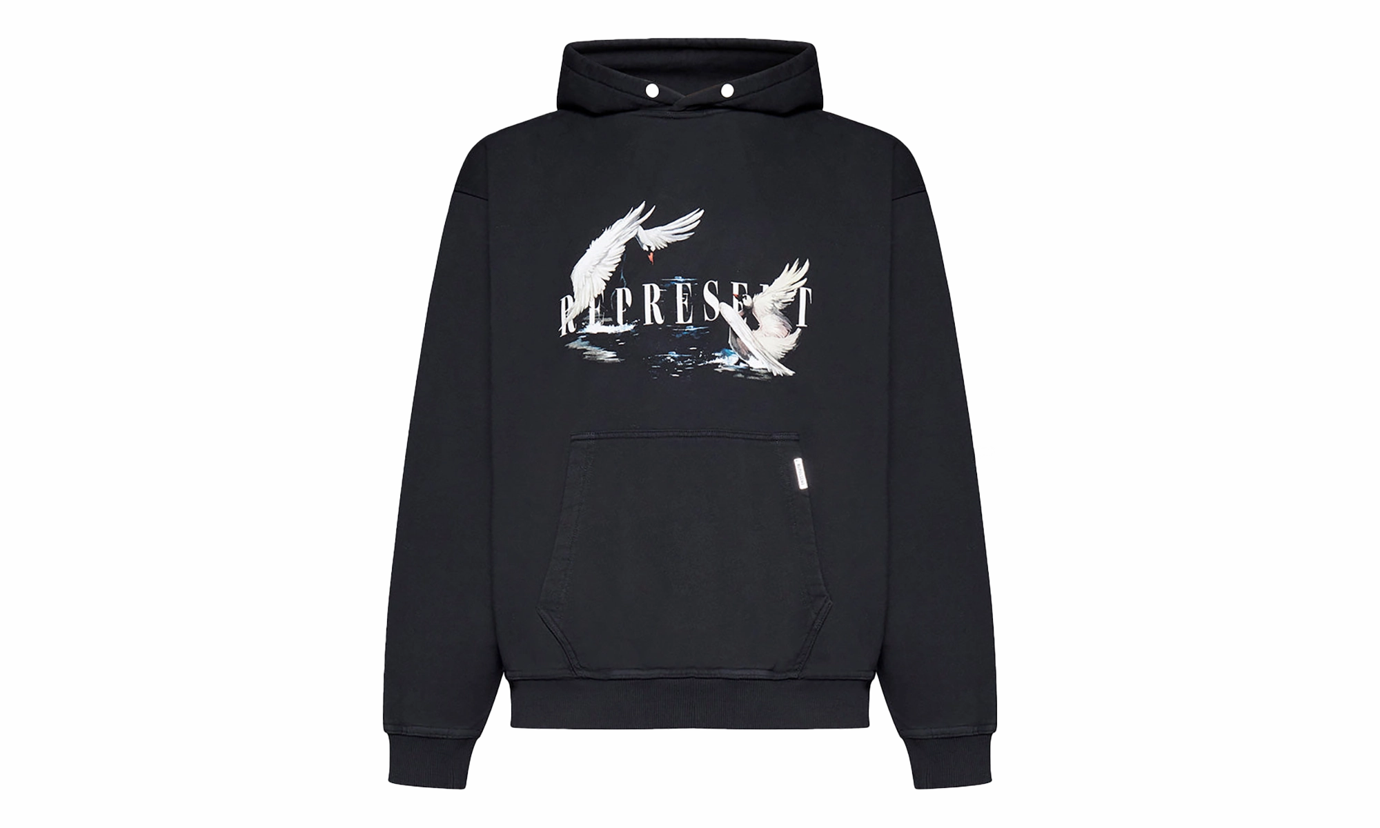 Swan Pullover Hoodie "Off Black"