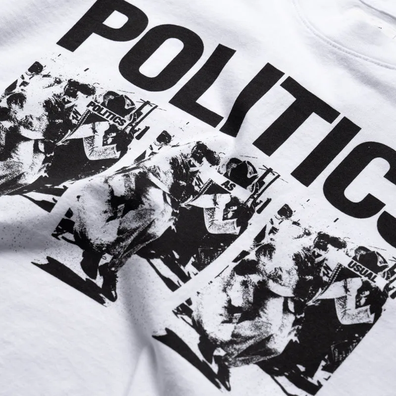 draping Designer Politics Second Line Tee - White
