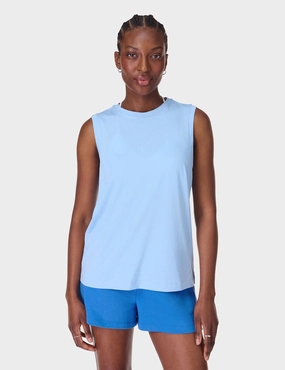 Essential Sleeveless Vest - Breeze Blue Quick Access Pockets Mesh Lining