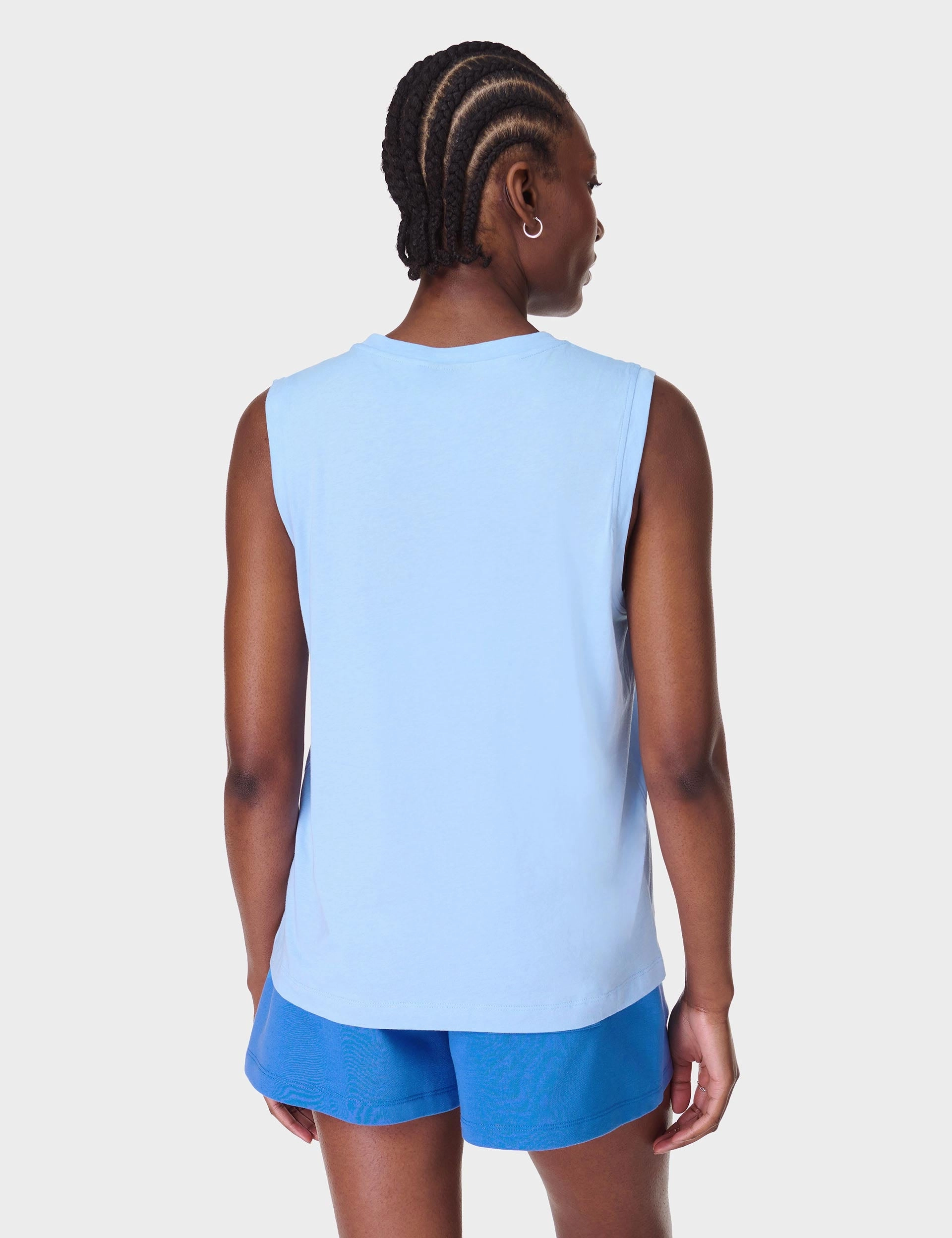 Essential Sleeveless Vest - Breeze Blue ergonomic manned