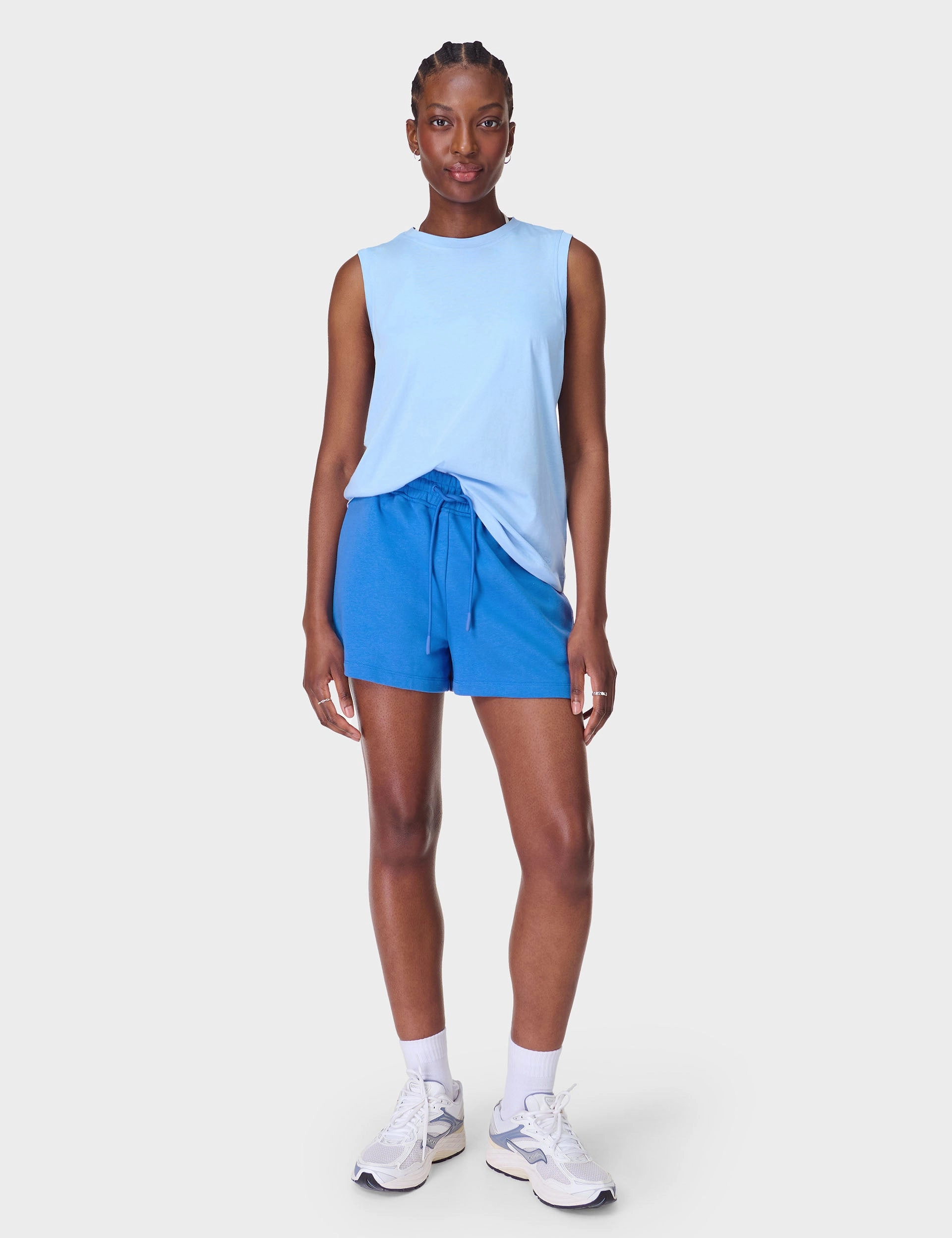 Essential Sleeveless Vest - Breeze Blue Comfort Fit medium quality