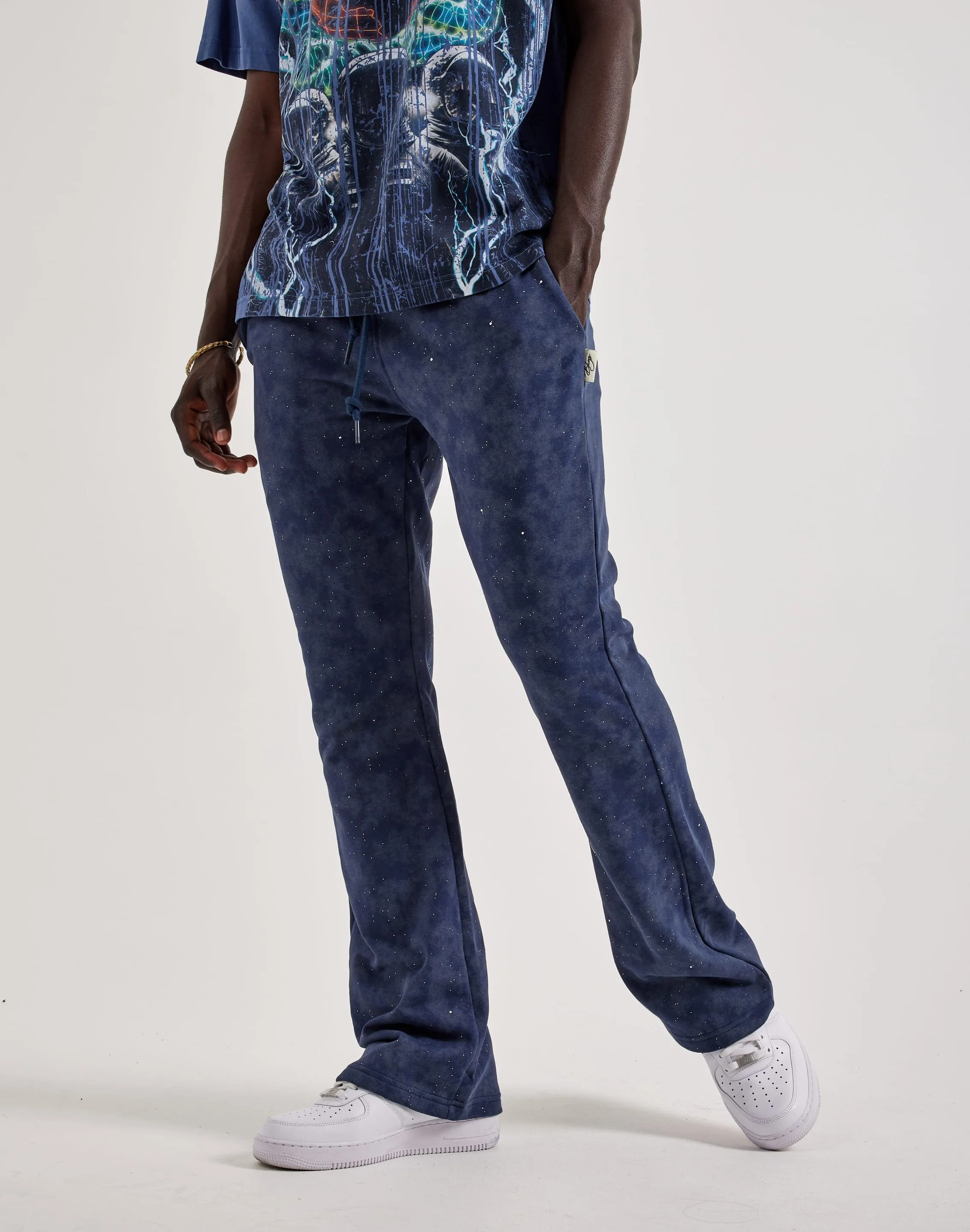 BKYS Washed Fleece Flare Pants Layer Play