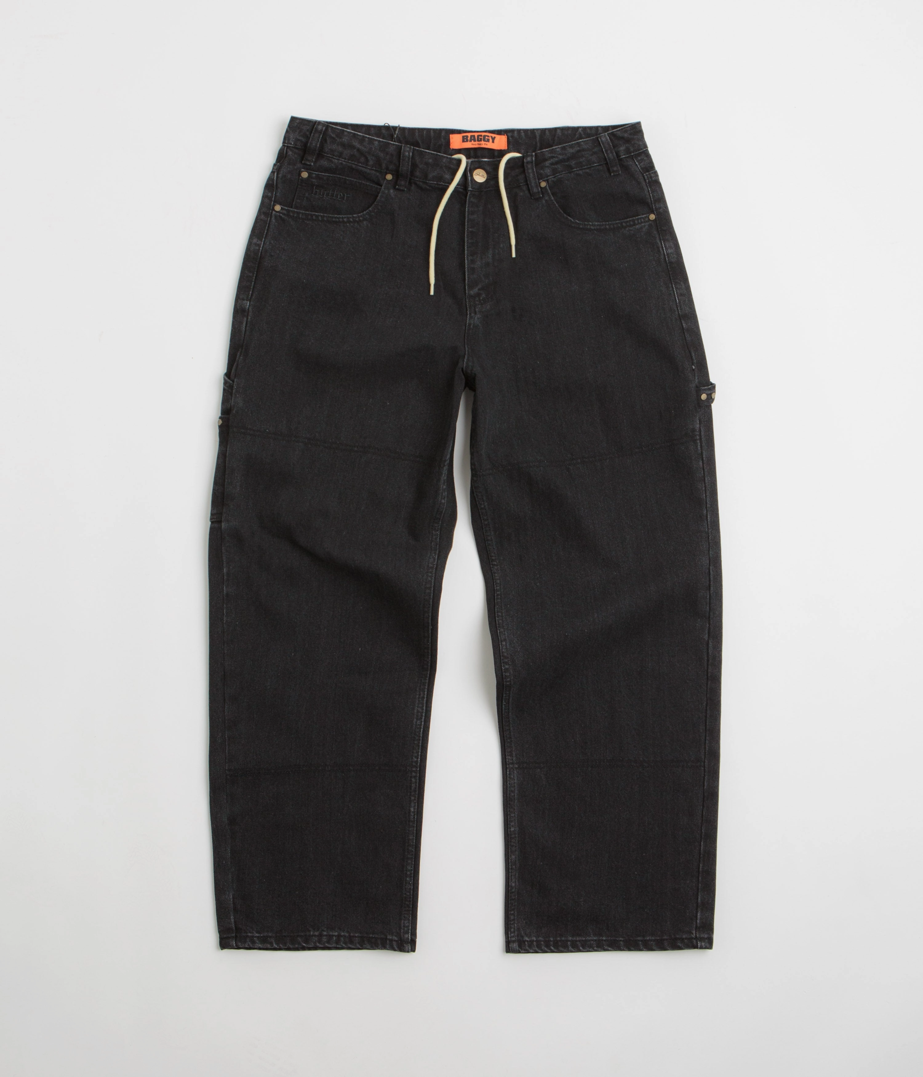 Butter Goods Rivet Jeans - Washed Black QuickDryTechnology Light wash