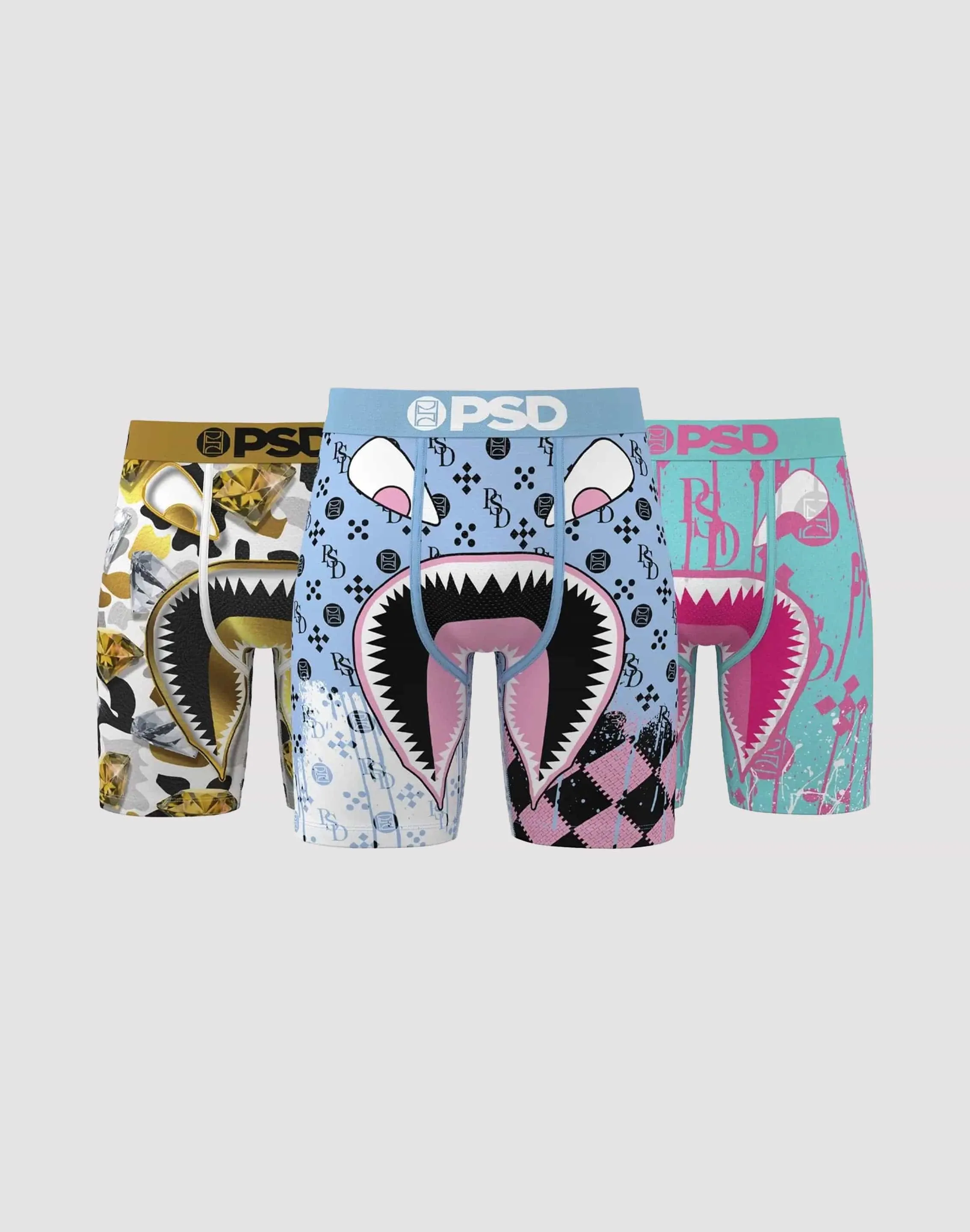 MultiPocket Design Psd Underwear Elite Boxer Briefs 3-Pack