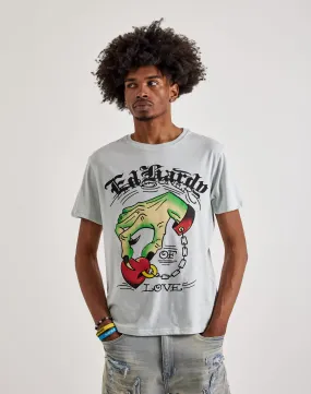 Ed Hardy  Heart Hand Short Sleeve Tee SoftTouch Sun Protection Fabric