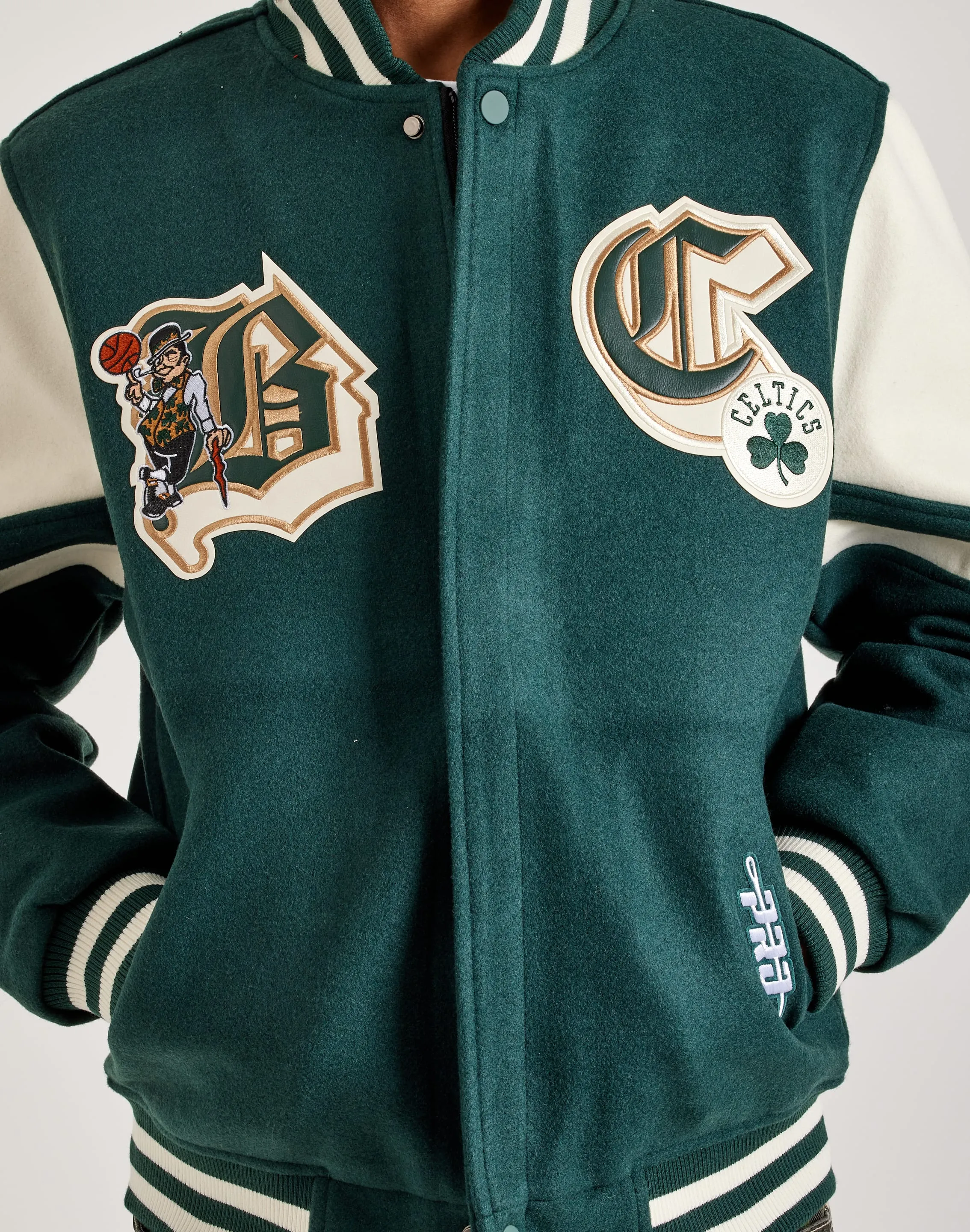 Pro Standard NBA Boston Celtics Varsity Jacket StaticFree Material