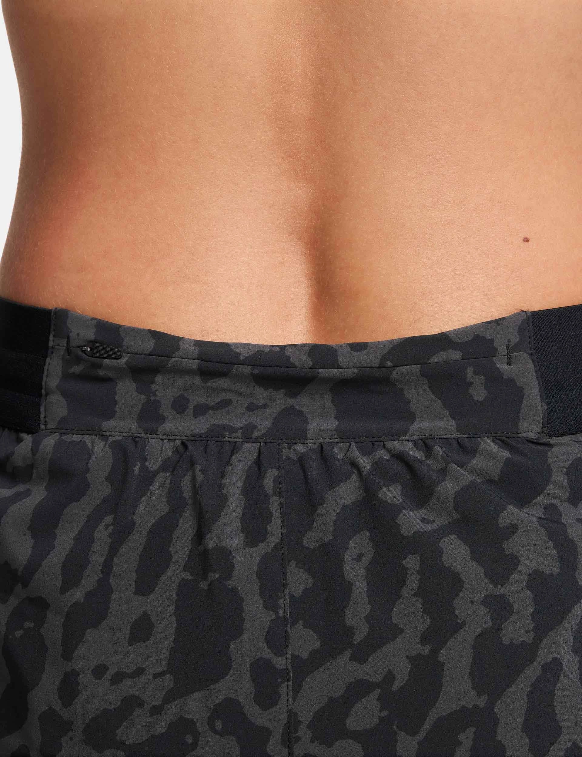 Everyday Ready Swift Dri-FIT 2-in-1 Printed Running Shorts - Black/Reflective Silver