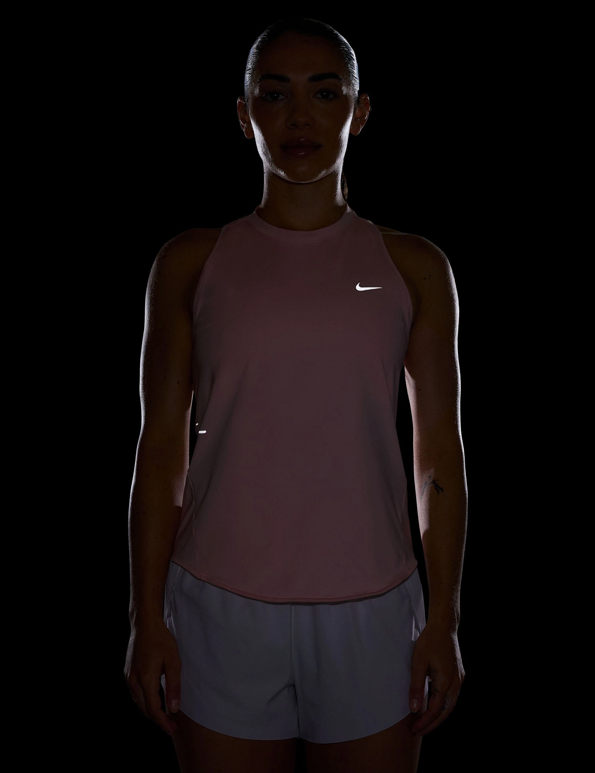 Swift Dri-FIT Running Tank Top - Atmosphere/Reflective Silver Slim Fit Cut Navigation - equipped