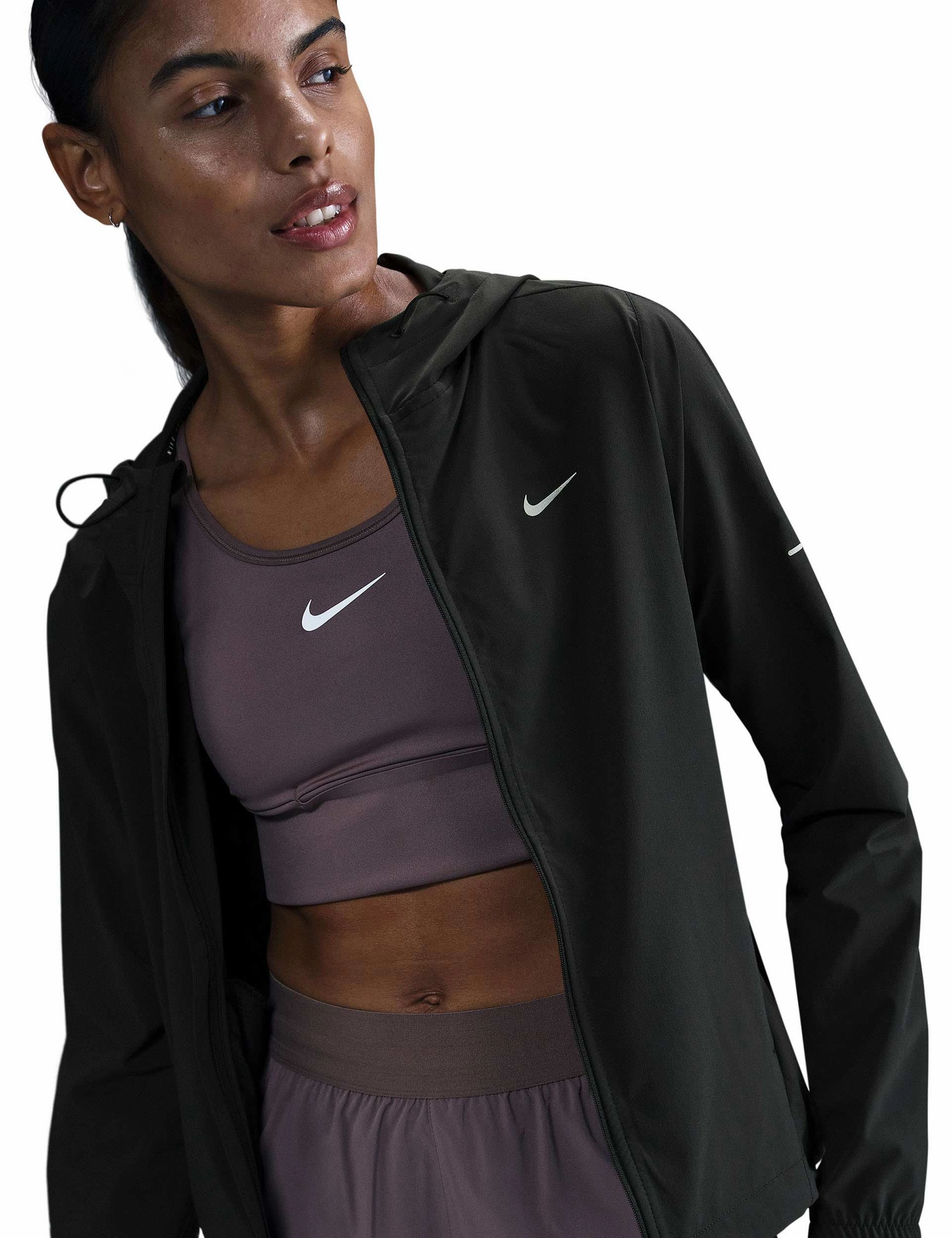 Swift Repel Packable Running Jacket - Black/Reflective Silver Shrink resistant Stylish Chill Piece