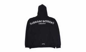 T Bar Logo Thermal Zip Up Hoodie "Black"