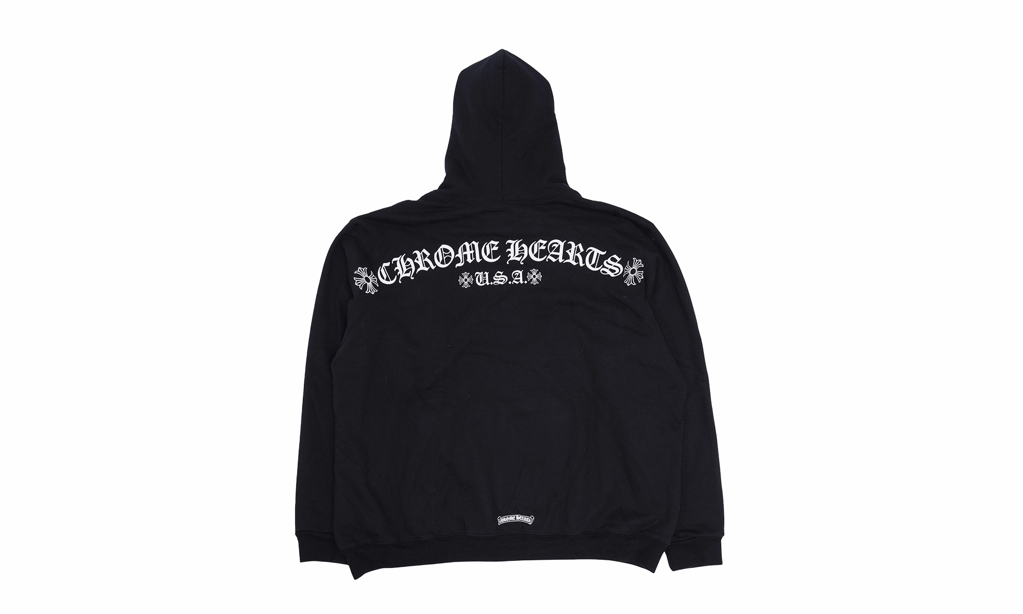 T Bar Logo Thermal Zip Up Hoodie "Black"