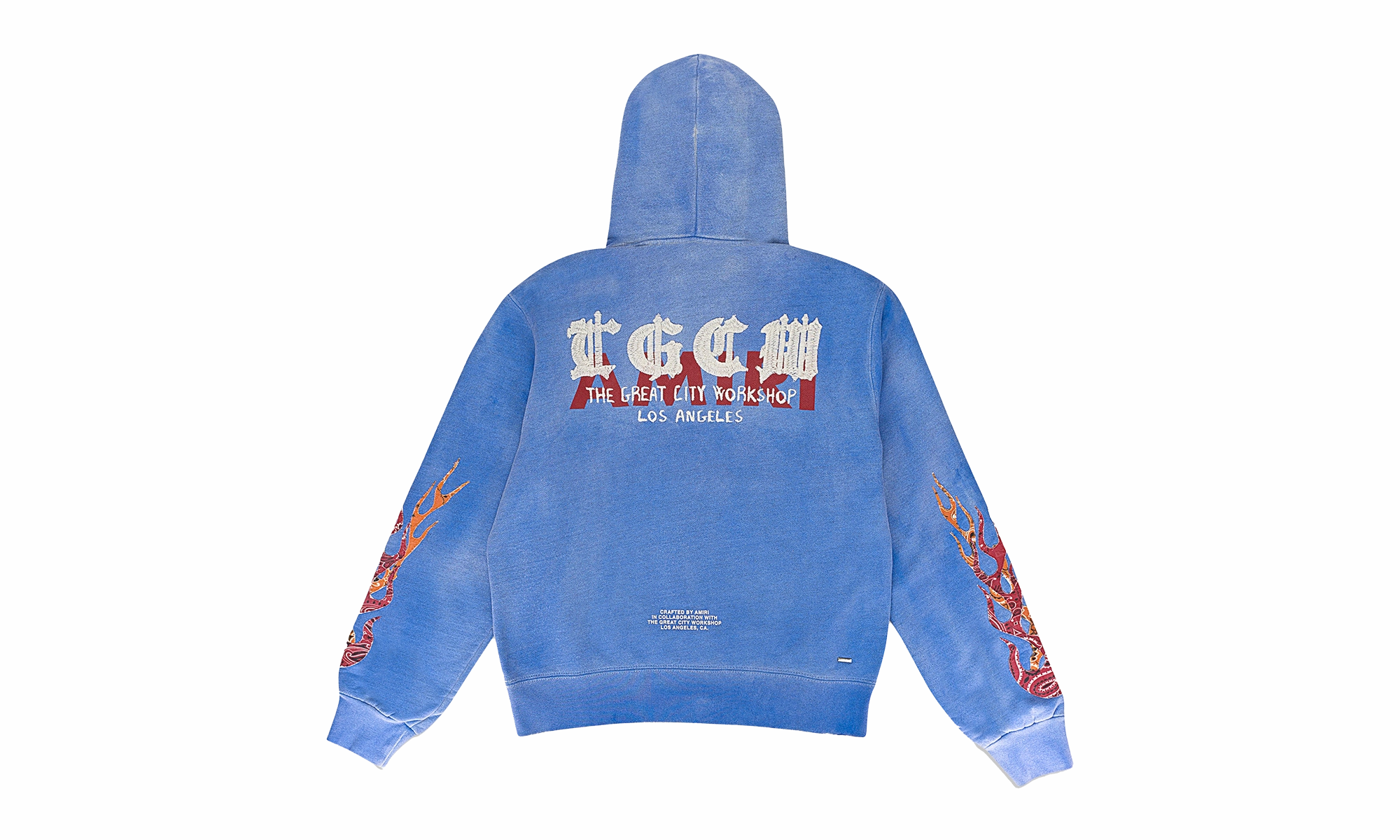 T.G.C.W. FLAMES HOODIE "Blue"