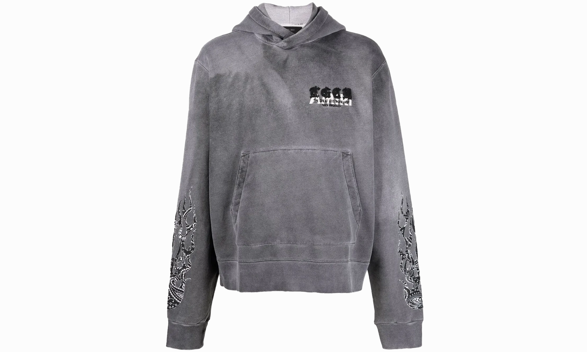 T.G.C.W. FLAMES HOODIE "Grey"