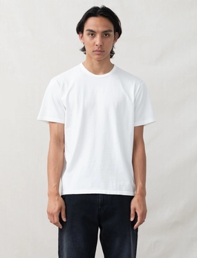 T-Shirt 2-Pack (White) Grid Texture Fabric Ethically Sourced Material