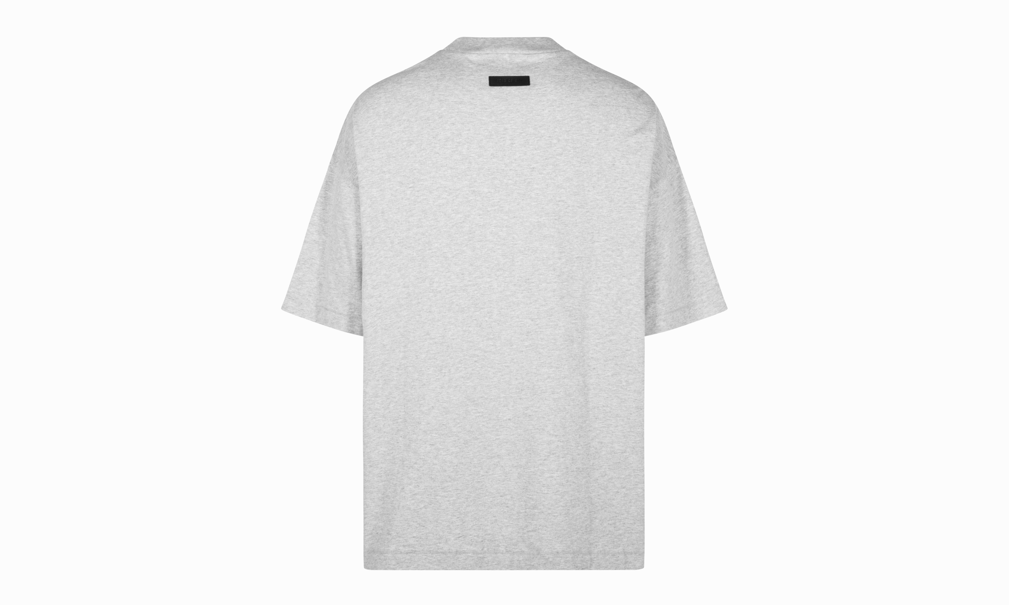 Moon Beam LayeredConstruction TAB CREWNECK TEE "LIGHT HEATHER GREY"