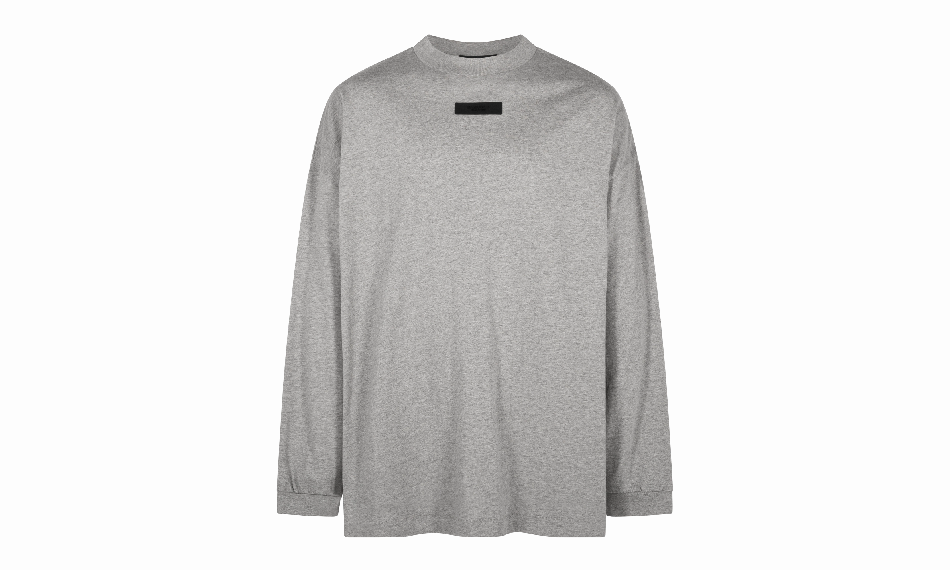 Polish Core TAB LONG SLEEVE TEE "DARK HEATHER OATMEAL"