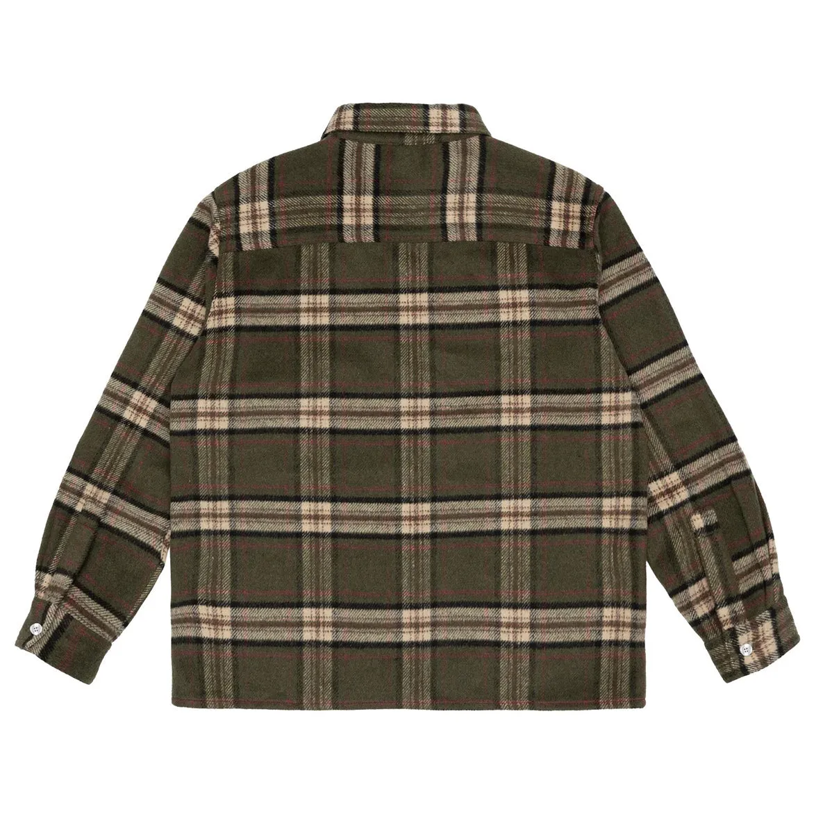 TACKLE TWILL FLANNEL SHIRT - OLIVE QuickRelease Fasteners Joyful Mood