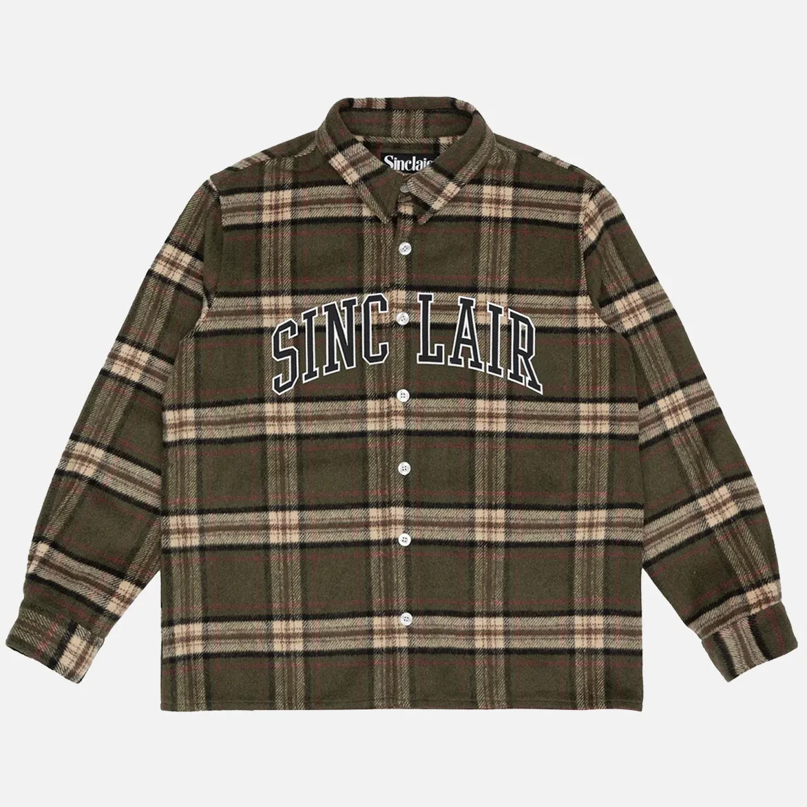 Sequin Glow Design Soul TACKLE TWILL FLANNEL SHIRT - OLIVE