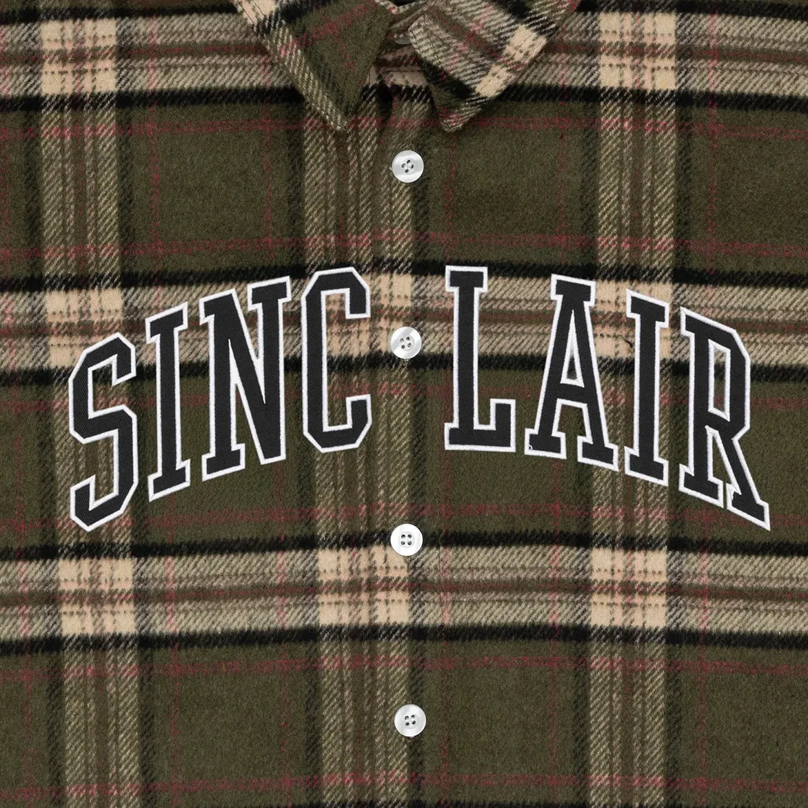 TACKLE TWILL FLANNEL SHIRT - OLIVE Gloss Glow QuickDryDesign
