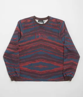 Dime Brushstroke Shirt - Bordeaux Athletic Cut