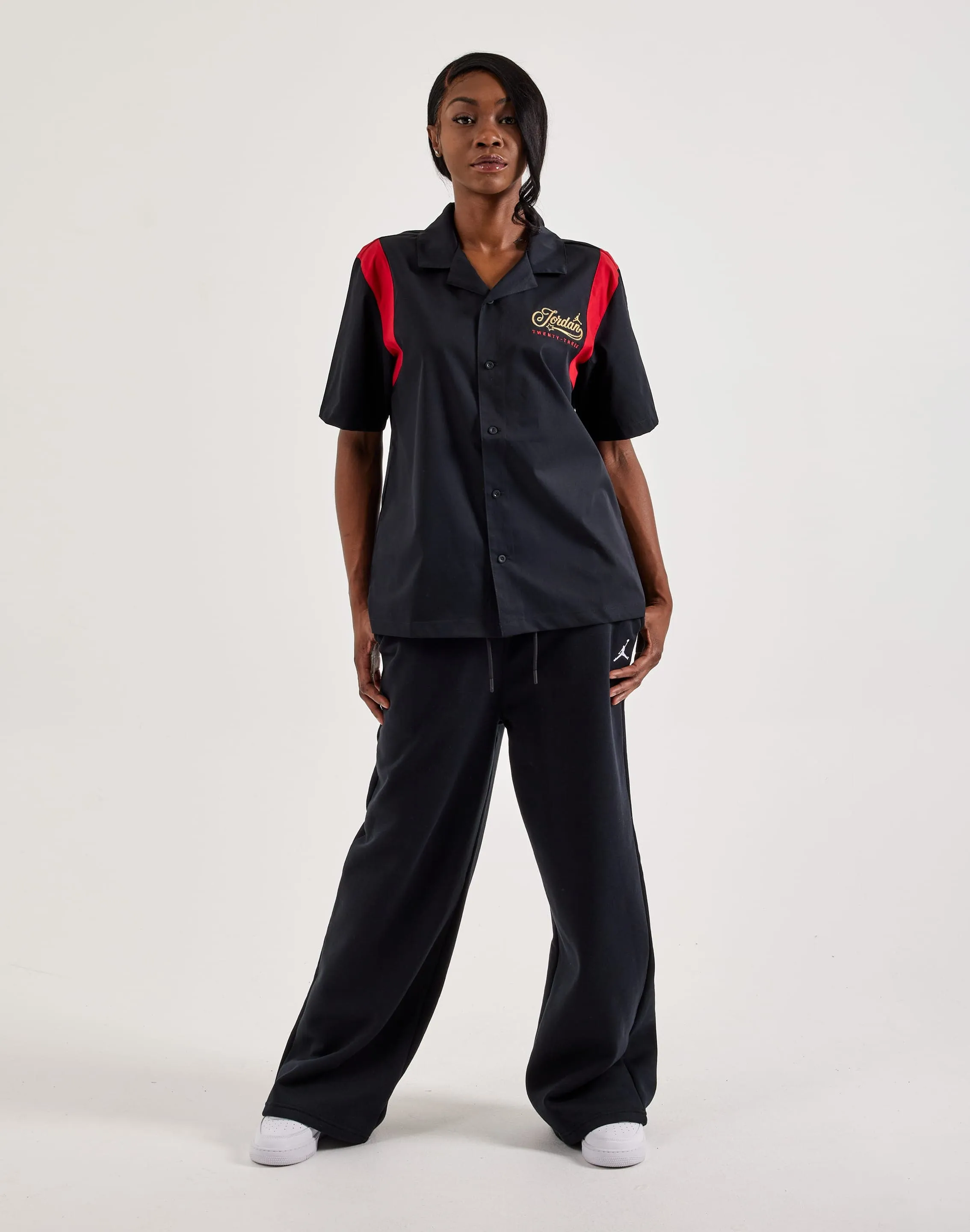 Jordan Button Down Short-Sleeve Shirt Spanish Glow