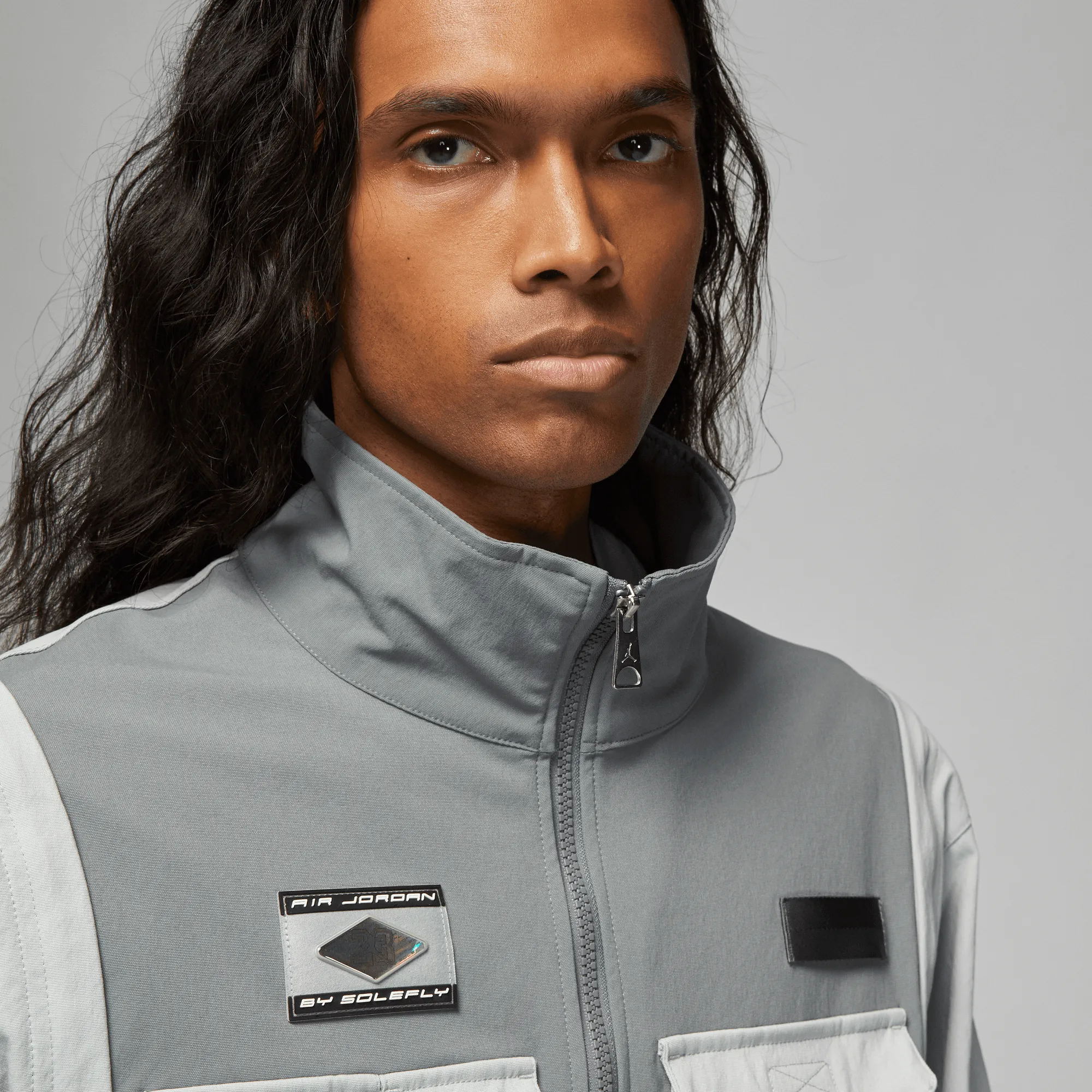 VentilatedMesh SOLEFLY X JORDAN JACKET - LIGHT SMOKE GREY