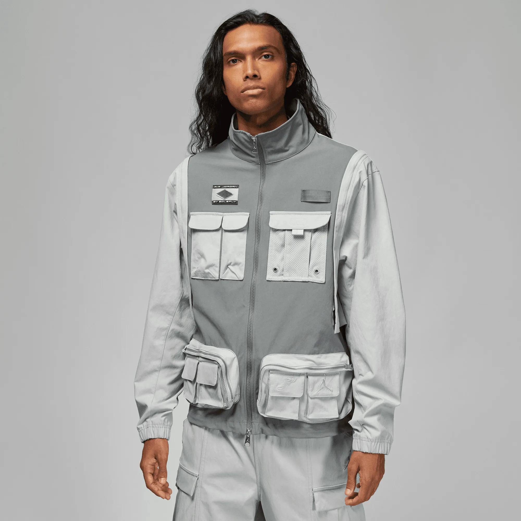 River Core Love Energy SOLEFLY X JORDAN JACKET - LIGHT SMOKE GREY