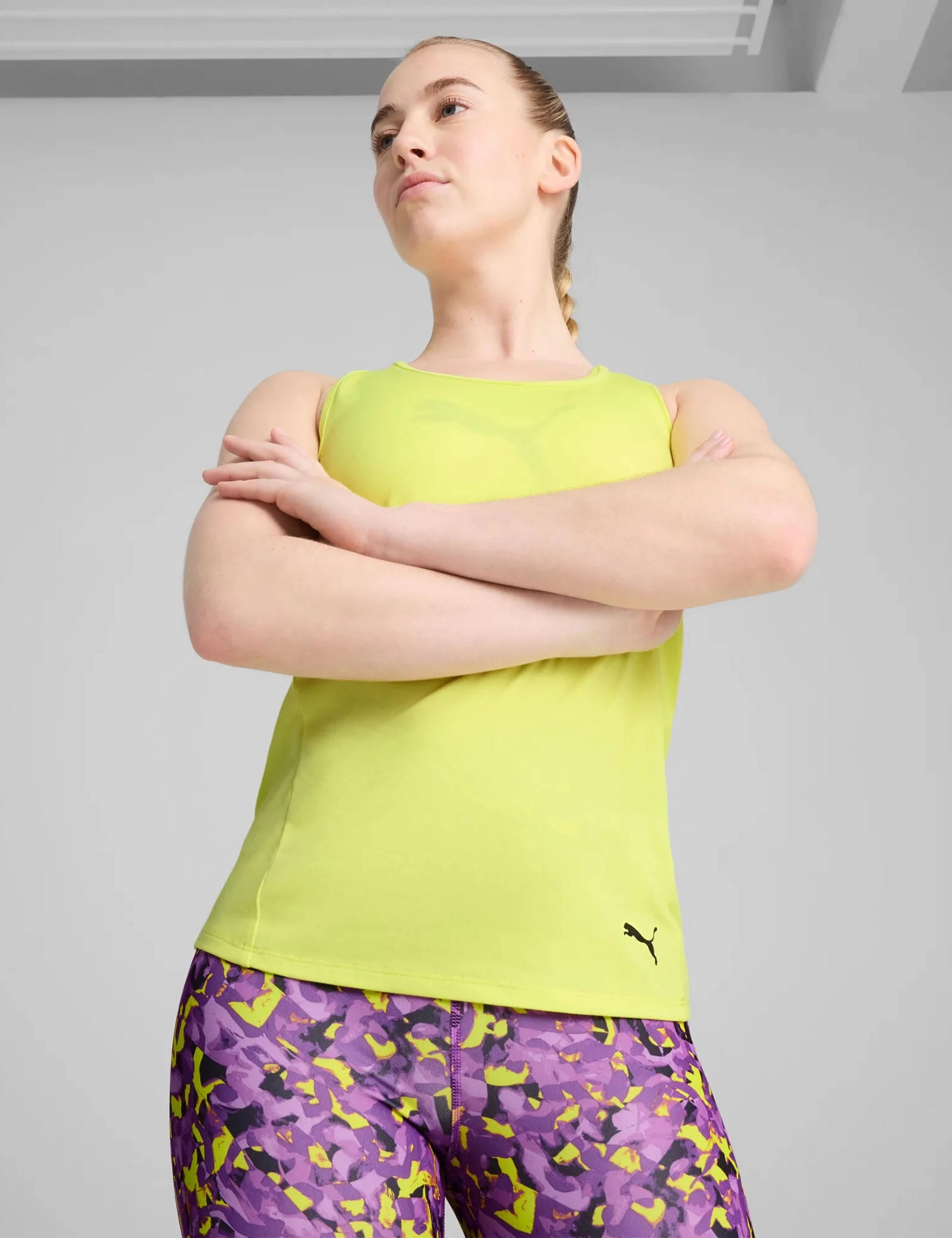 Thermal Regulating aerospace TAD Essentials Racerback Tank - Lemon Sherbert