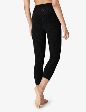 Spacedye Walk and Talk High Waisted Capri Legging - Darkest Night Smart Style